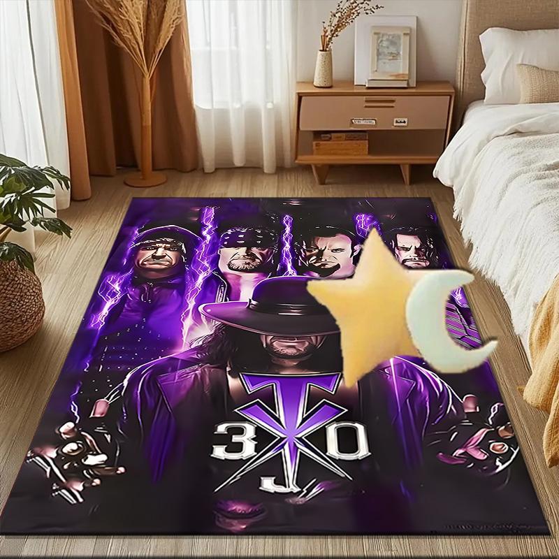 Moonlit Graveyard Undertaker Rug for Living Room, Game Rooms, Office, Bedroom, Office Floor Mat Playful Design, Fan Gifts Christmas Decor