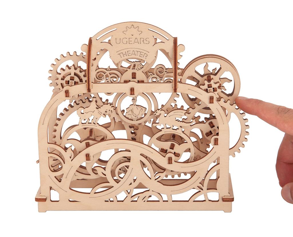 Ugears Theater Wooden Puzzle 70002, Crafts, Model Building, 3D Puzzle, No Glue or Tools Required, for Adults
