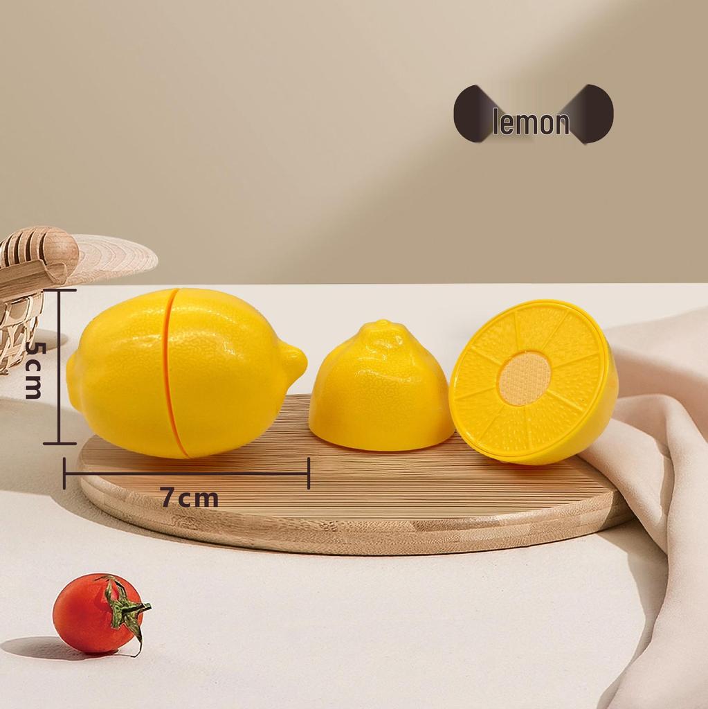 Children's Pretend Play Food Set with Cutting Fruits, Vegetables and Pizza