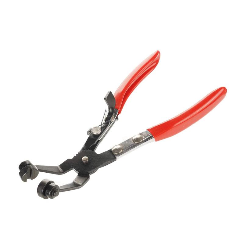 Hose Clamp Pliers Automotive Flat and 45° Angled Flat Band Hose Clamp Plier for Hose Installations of Low Radiators Ring Type