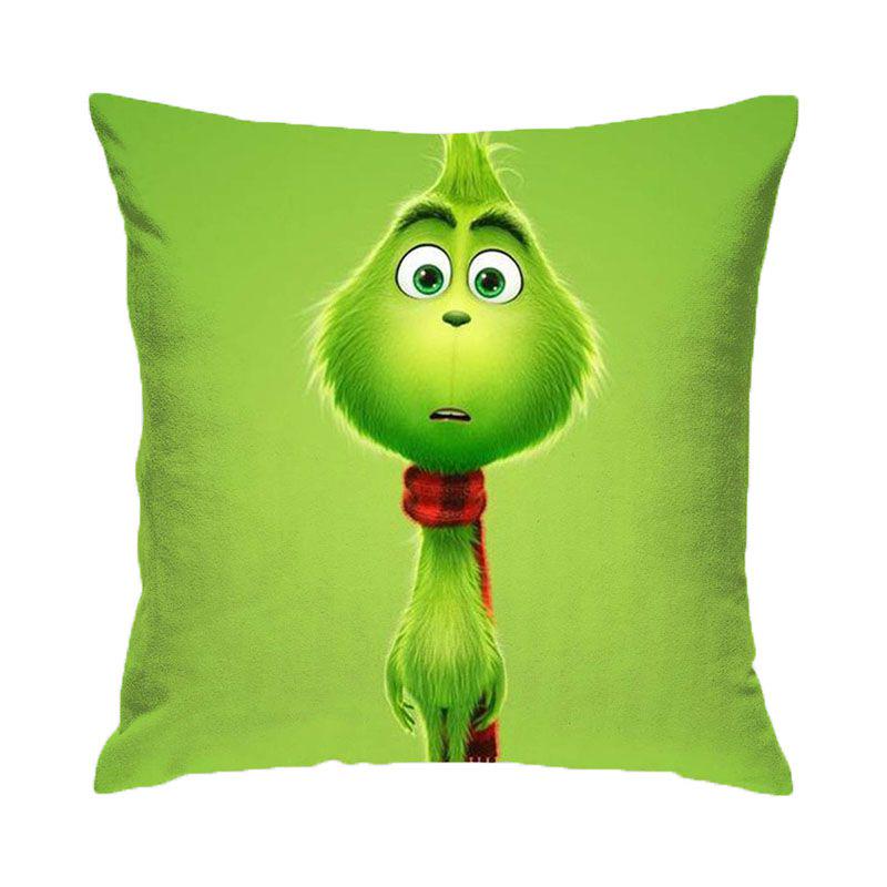 Cozy Grinch 3d Printing Christmas Pillow Case In Super Soft Peach Skin For Festive Sofa Decor