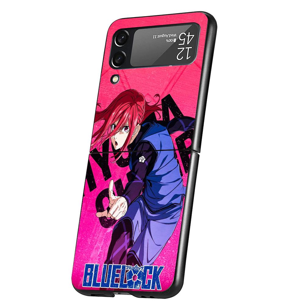 Blue Lock Chigiri Hyoma Cover Phone Case For Samsung Galaxy Z Flip 7 6 5 4 3 5G Flip7 Flip6 Flip5 Flip4 Flip3 Black Fundas Shell