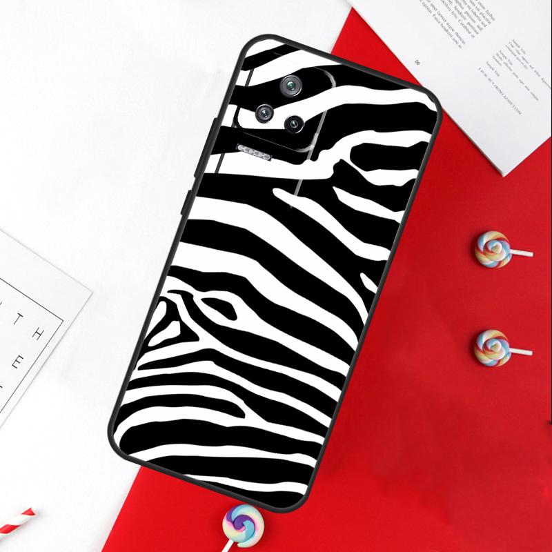 Zebra Skin Print Cover For Xiaomi 14 Ultra 15 13 11T 12T 13T 14T Pro POCO X7 Pro X3 X5 X6 M6 F5 F6 Pro Case