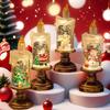 Christmas Candle Night Light Tabletop Ornament - Luminous Scene Decor & Gifts