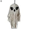 Halloween Ghost Wall Hanging Decoration Boho Handwoven Cotton Rope Ghost