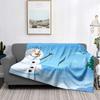 Home Decoration Plush Throw Sofa Blanket Bedspread Bed Fluffy Soft Blankets Decor Plaid Modern Halloween Merry Christmas Winter