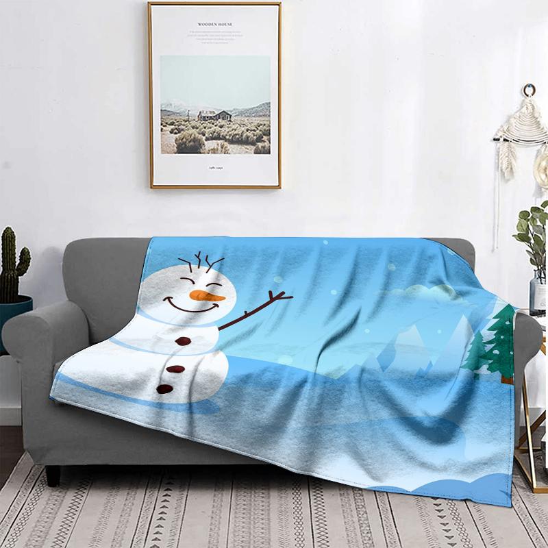 Home Decoration Plush Throw Sofa Blanket Bedspread Bed Fluffy Soft Blankets Decor Plaid Modern Halloween Merry Christmas Winter
