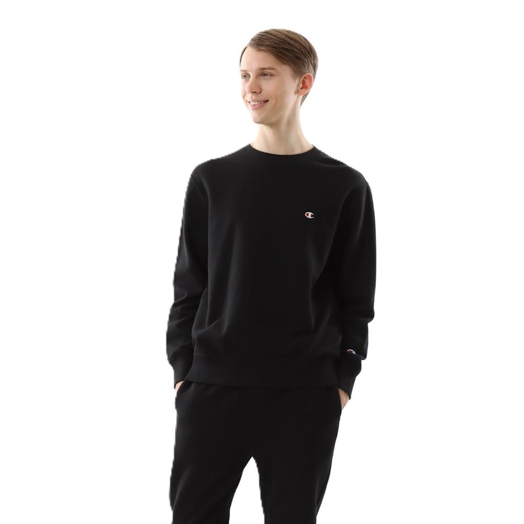 Champion Basic Rundhals Lang Bestickt Größe Sweatshirt, Ärmel, Fleece, Logo, C3-W001Z-090-XL