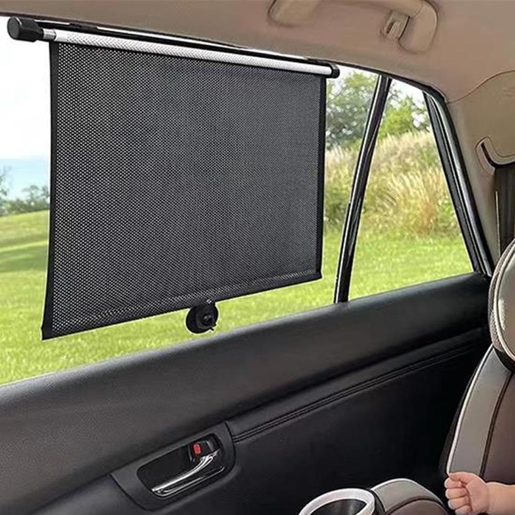 1/2pcs Universal Car Sun Side With Suction Cup 40*45/45*50/50*50cm Car Retractable Window Sun Shade UV Protection Window