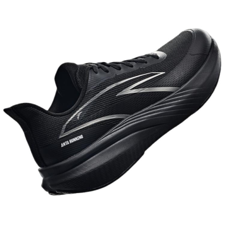 Anta Cloud Tracking Comfortable Versatile Non-Slip Wear-Resistant Low-Top Running Shoes Men Sneaker Black Silver 112515522-5