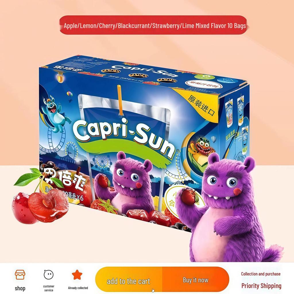 Imported Fruity Goodness: Little Monster Natural Freshly Squeezed 200ml Grape, Pear & Orange Juice for Kids