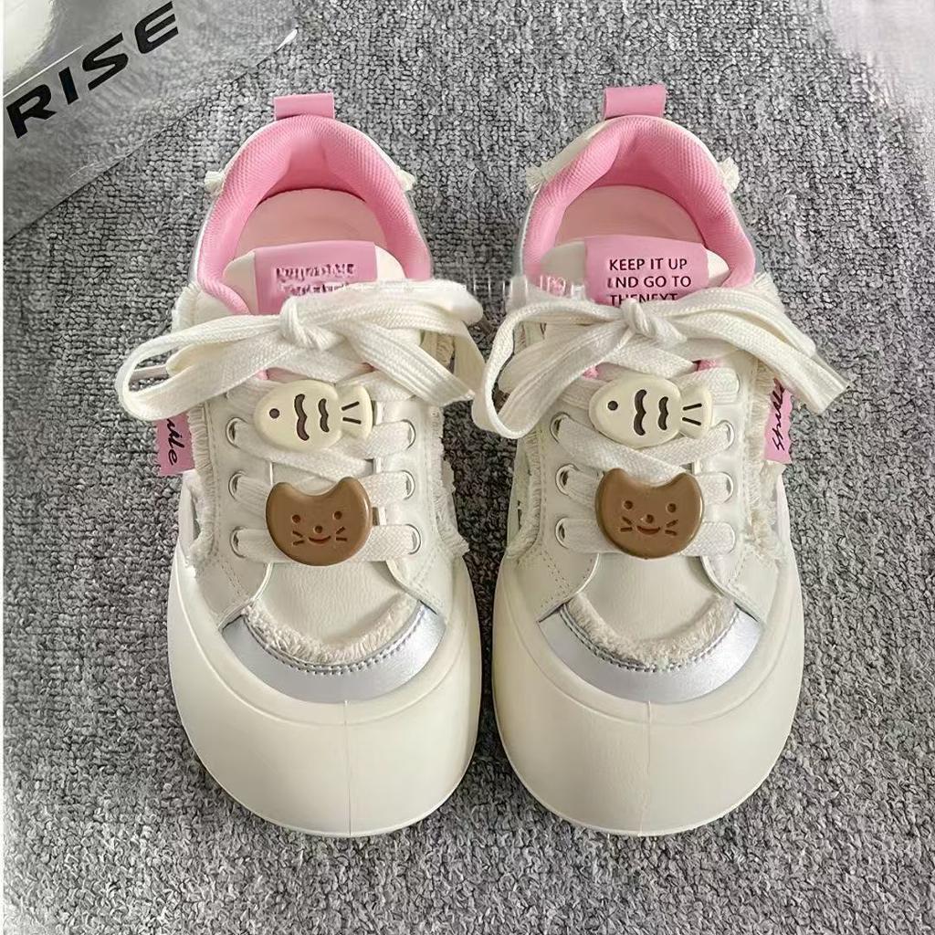 High-value original niche board shoes, new big-headed bread shoes with thick soles in spring