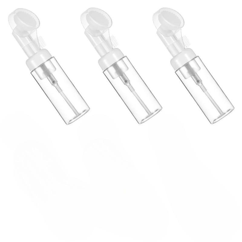 Foaming Bottle Plastic Empty Facial Pump Bottles Refillable Travel Soap Dispenser Brush Head Mousse Foam Refill Bottles