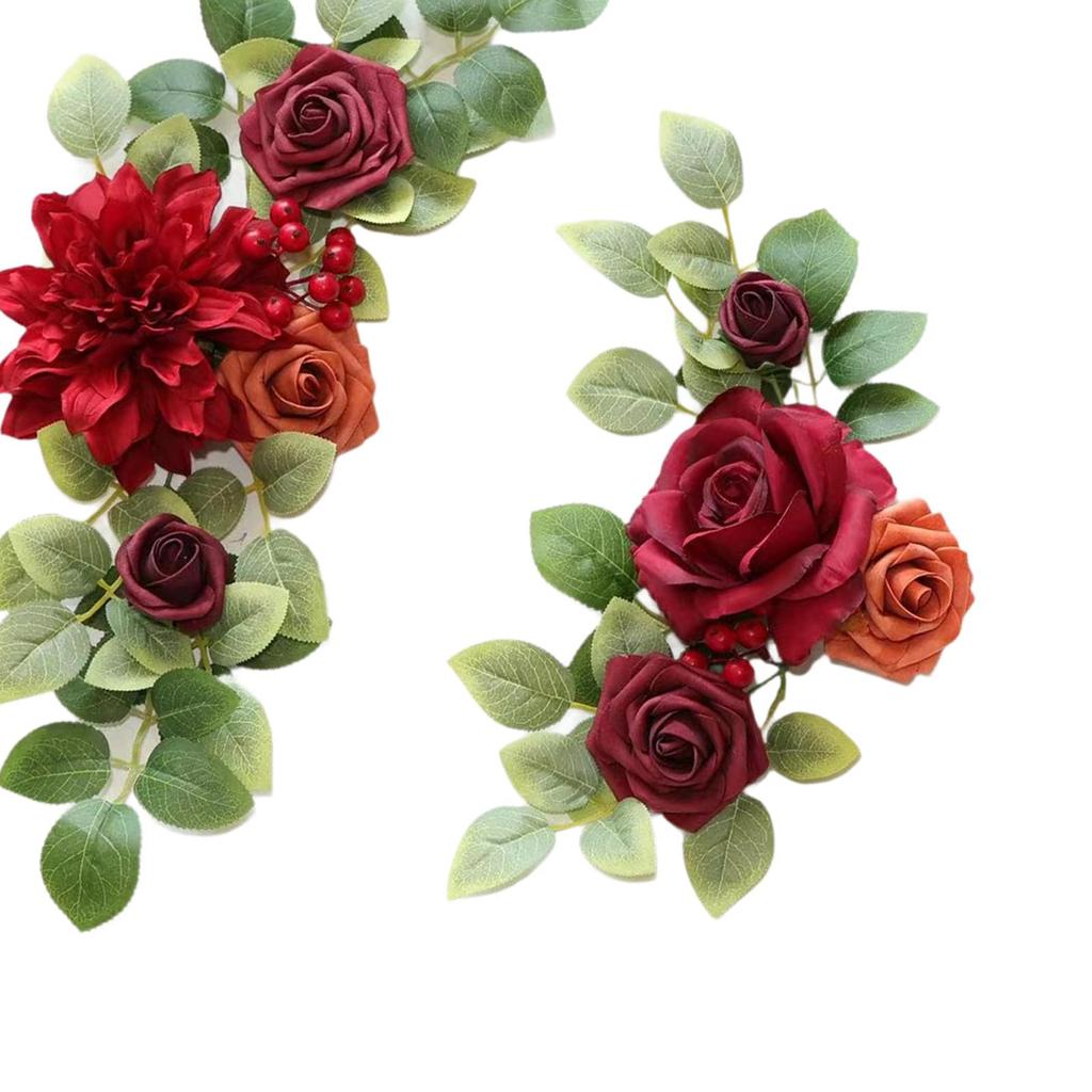 2Pcs Wedding Arch Flowers Corner Flowers for Anniversary Reception Birthday