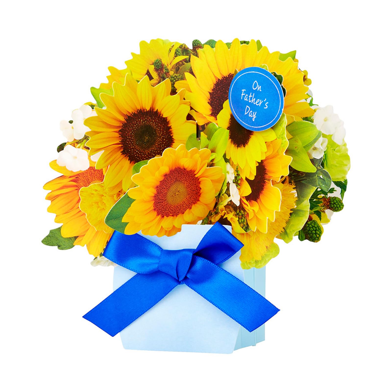 Sanrio Day Greeting Message Sunflower JFD 614050 Father s Card, Card, Arrangement, 5-5, жёлтый