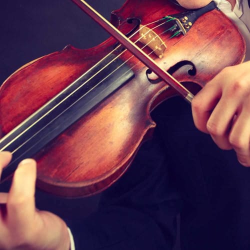 Vbestlife Violin Kit, 1/2" and 1/4" Scale, for Kids and Beginners, Mini Wooden Violin, Smooth Acoustic Stringed Instrument with Rosin, Bow, and Storag