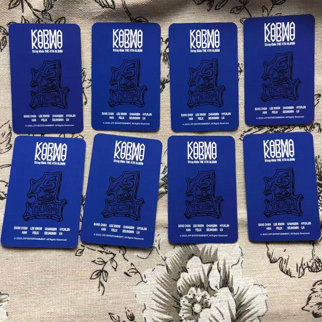[USED] Straykids KARMA Pop-Up Uniform Limited Edition Trading Cards (8 Cards)