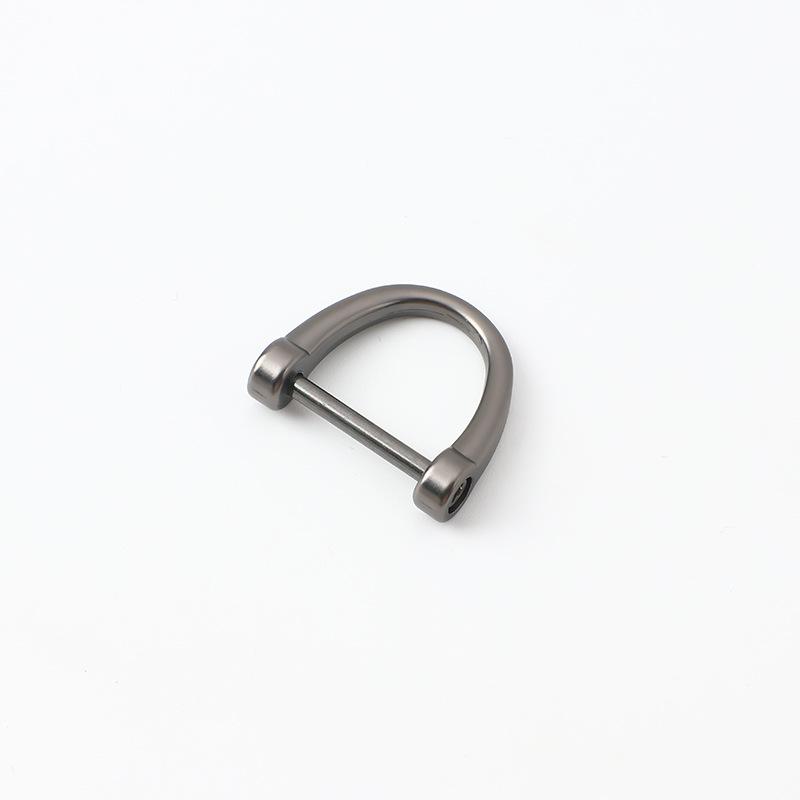 Hufeisen Schnalle D-Ring Schlüsselanhänger Anhänger, 17mm Zinklegierung