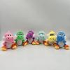 24pcs/lot 10cm Super Bros Yoshi Plush Toys key chain Yoshi Dragon Soft Stuffed Dolls bag charms gifts