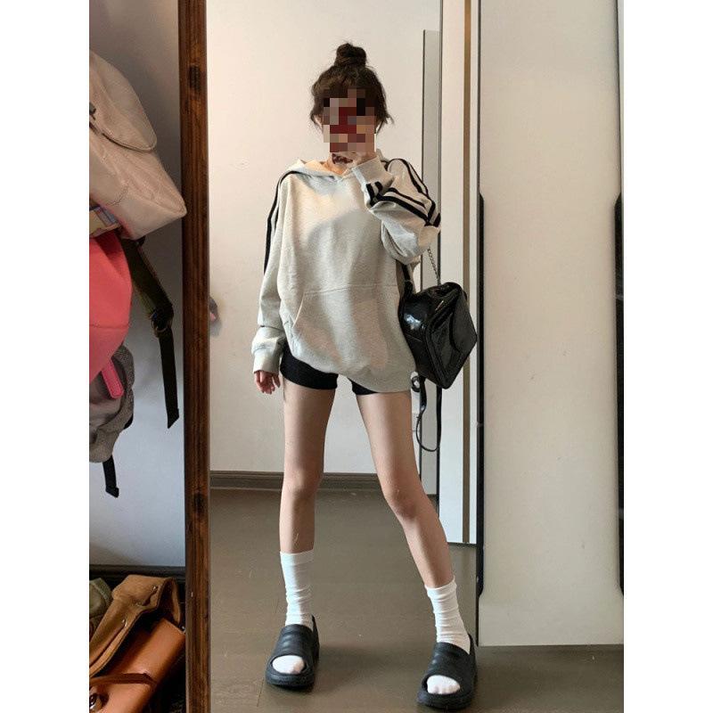 YS8 Women's Retro Color Block Stripe Hoodie, Autumn 2025 Design