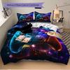 Gamepad Adventure Print 3Pcs Bedding Setduvet Cover With 2 Bedropillowcase Home Birthday Gift