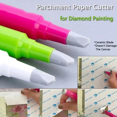 Taglierina per carta da forno con lama in ceramica per pittura a diamante 5D fai da te per tagliare perfettamente la copertina Pittura con diamanti Strumenti Accessori