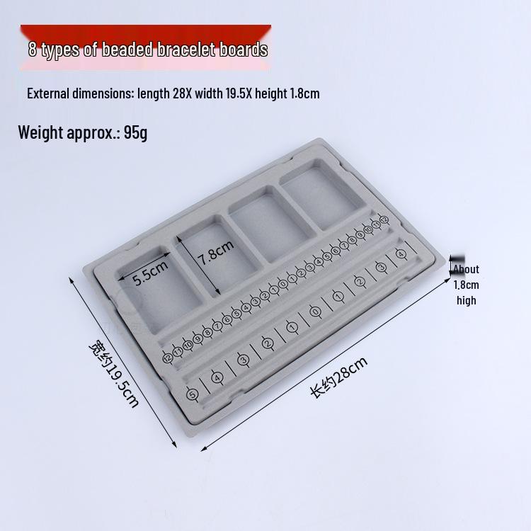 DIY Jewelry Design Plate: Bracelet & Necklace Measuring Tray with Beading Scale