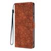 For Google Pixel 9a Flip Case Cherry Blossom Pattern Leather Wallet Stand Phone Cover with Wrist Strap