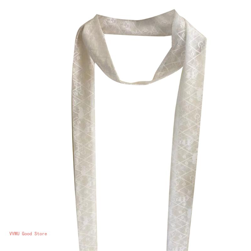 Hair Scarf for Girl Narrow Lace Neck Scarf Elegant Neckwear Hand Tied Hair Wrap