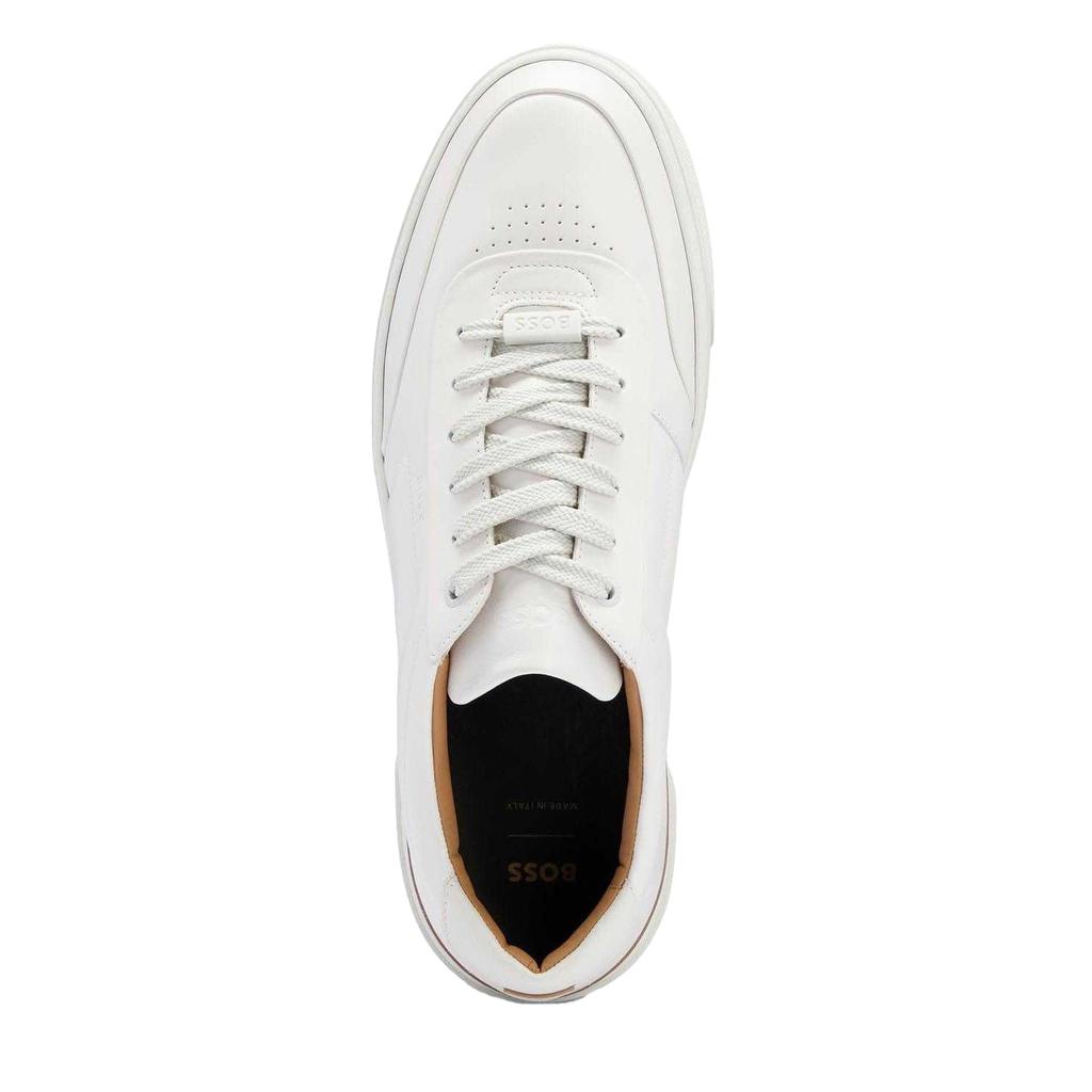 Hugo Boss Mens Gary Leather Tennis Trainers