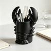Novelty Figurine Lobster-Shaped Pen Holder 3D Printed Cosmetic Brush Holder  Office Decor