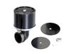 KITACO Hyper Filter Black Universal with genuine (90° Elbow/35) Anodized, (Compatible carburetor) 515-7000210