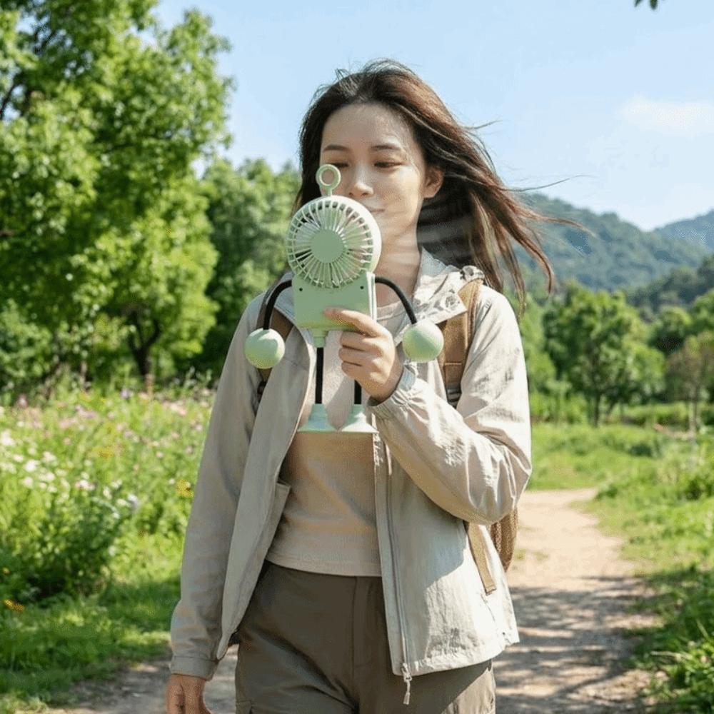 Flexible Bendable Robot Suction Cup Fan Quiet Operation Desk Fan Cartoon Mini Sucker Fan Daily Use