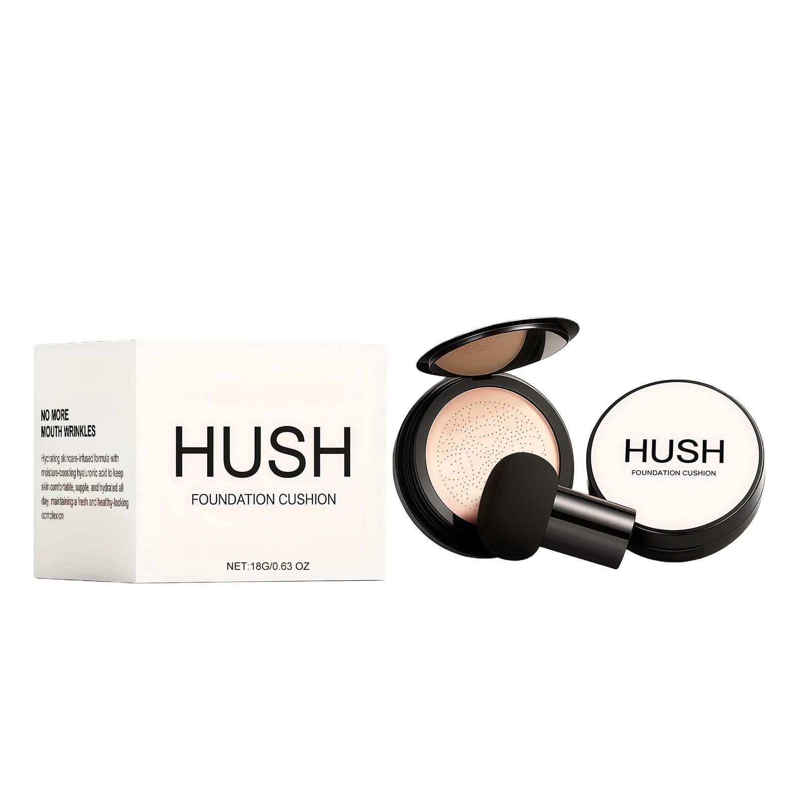 

Brightening & Pore-Refining Cushion Foundation: Evens Skin Tone, Lightly Adheres for Bare-Skin Finish 18g with Mushroom-shaped Puff