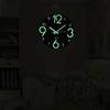 Ceas de perete luminos de 12 inch Ceasuri de perete de bucătărie, silențioase, fără ticăituri, cu lumini de noapte, pentru pat de sufragerie de interior/exterior