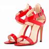 Frauen Sexy Pumps Offene spitze Patent Dünne Leder High Heels Rote Hochzeit Schuhe 11 cm Frauen Sommer Sandalen