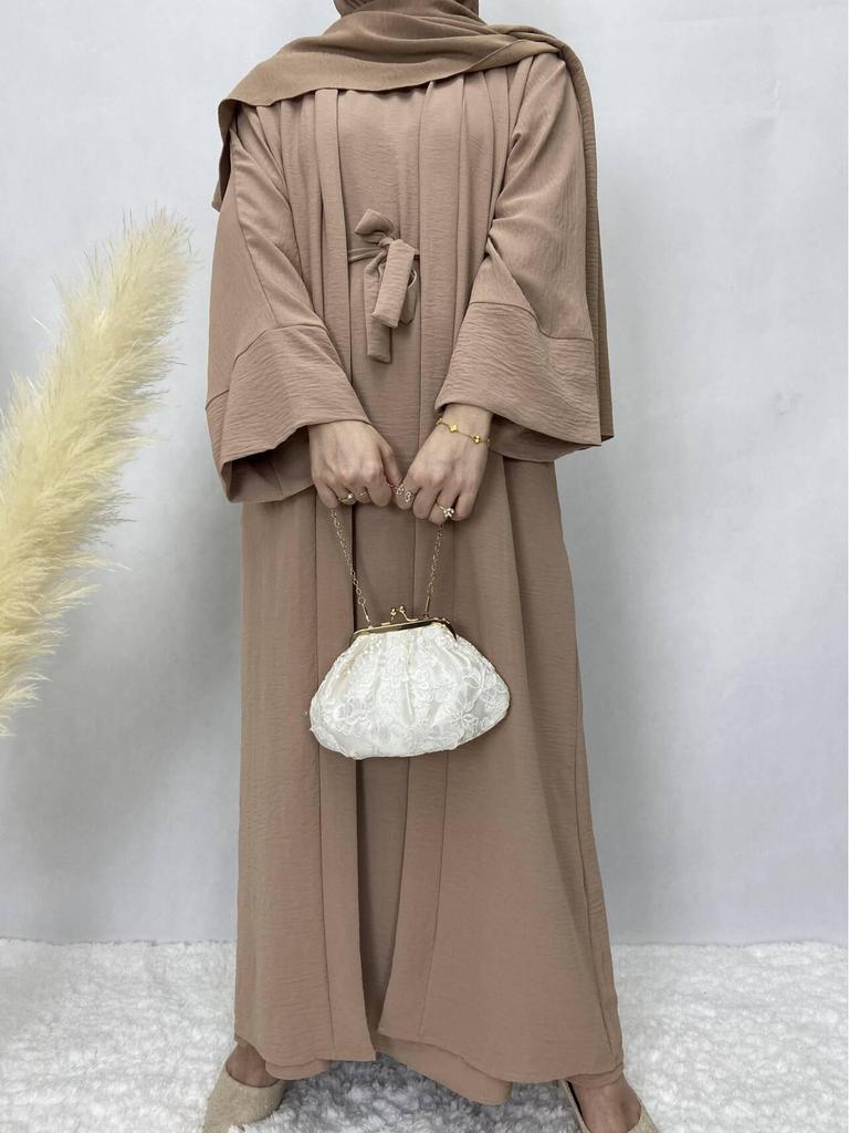 Women's Solid Color Muslim Robe: Multi-Color, Plus Size, Autumn Collection