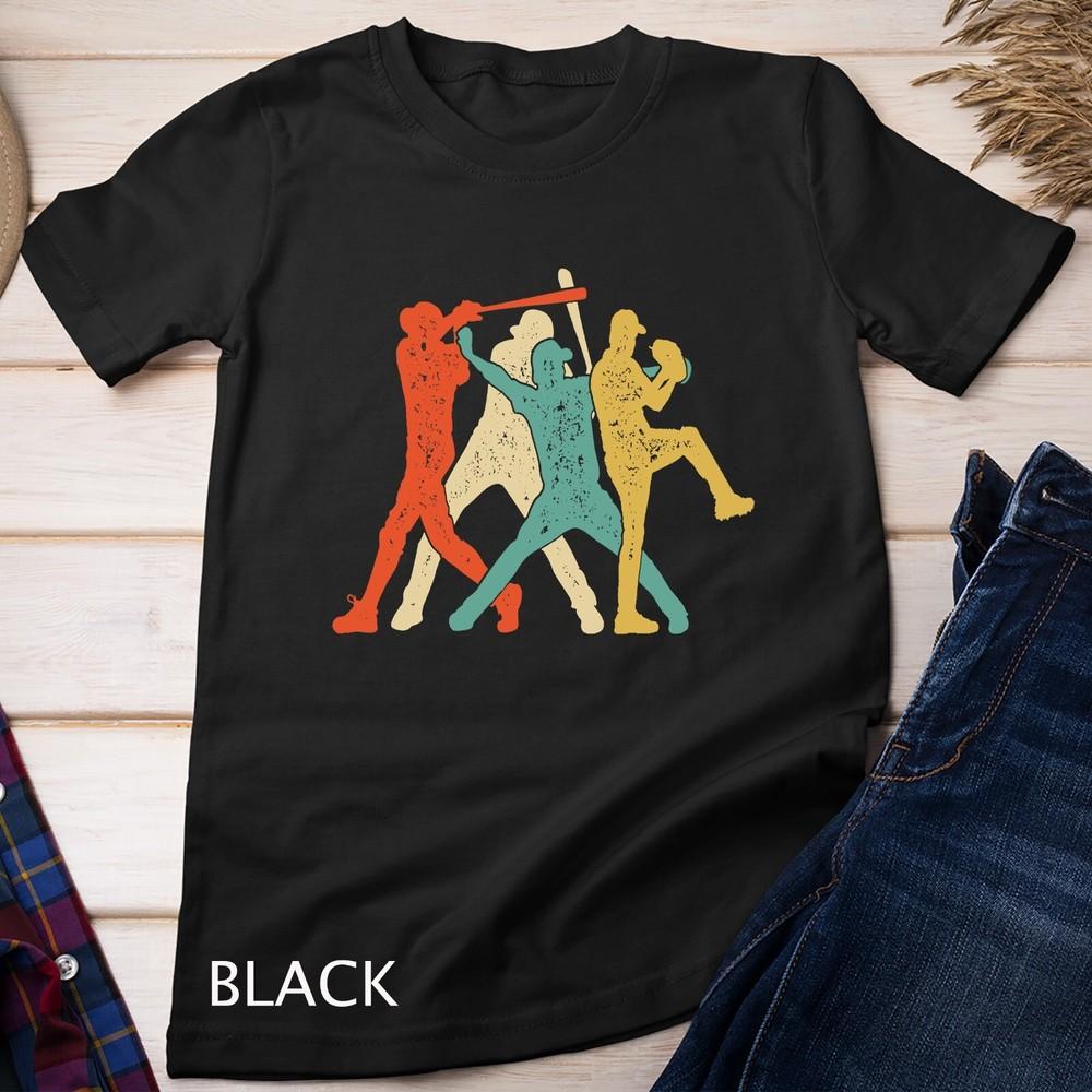

Baseball Retro Vintage T Shirt Catcher Pitcher Batter Boys Unisex T-shirt 2XL