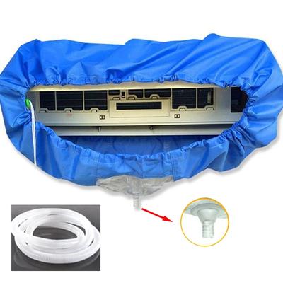 Air Conditioner Washing Cover with Water Tube Wall Mounted Air Conditioner Protective Dust Covers Household Cleaning Tools