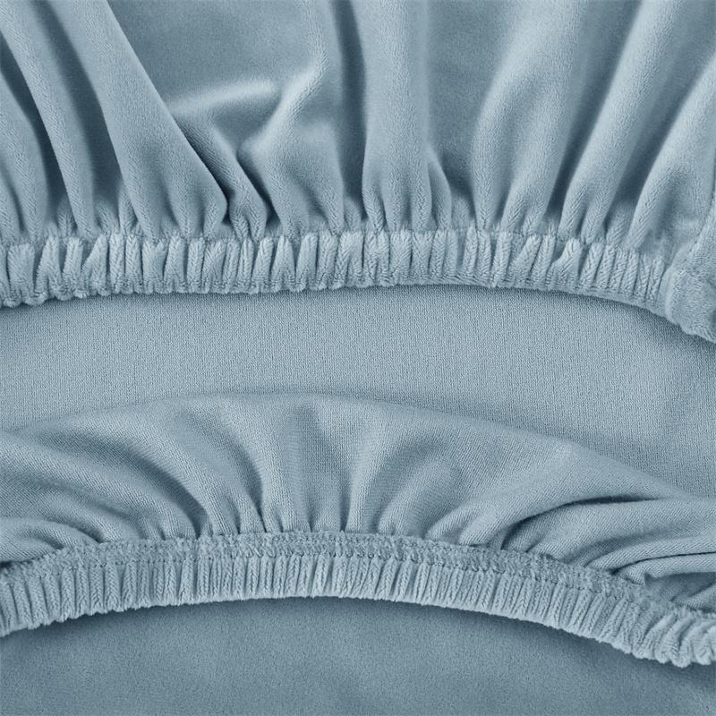 Soft Velvet Chair Cover Low Back Duckbill Chair Slipcover Elastic Curved Thick Dining Room Seat Covers for Kitchen Hotel Home
