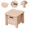 Drewniany taboret do przechowywania w domu, mały, przenośny, oszczędzający miejsce, z szufladą na buty do przewijania