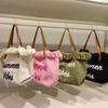 Yogodlns Canvas Women Handbags Large Tote Beach Shopping Bags Underarm Shoulder Bag For Female Casual Top-Handle Bags