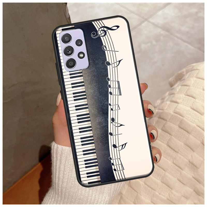 Music Piano Elegant Case For Samsung Galaxy A14 A34 A54 A12 A22 A32 A42 A52 A13 A23 A33 A53 A50 A51 A71 Cover