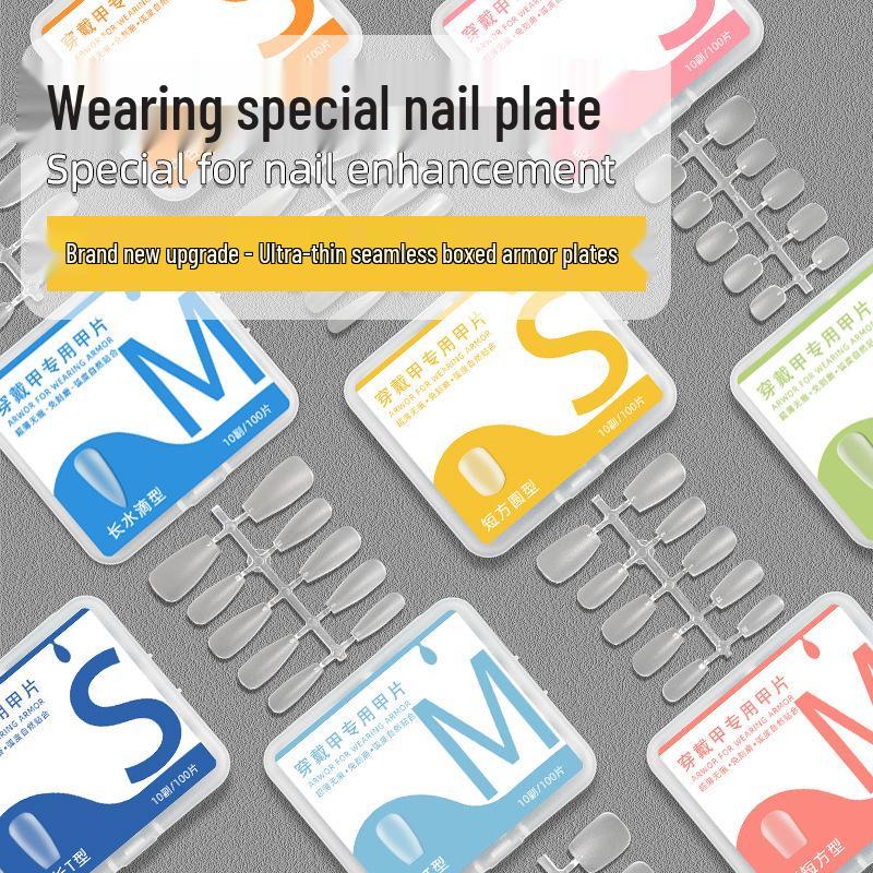Ultra-Thin Seamless Full Cover Nail Tips - Salon Quality False Nail Patches