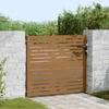 VidaXL Garden Gate, Patio Gate, Security Barrier, Outdoor Door Terrace, 85x100 Cm Corten Steel 153245