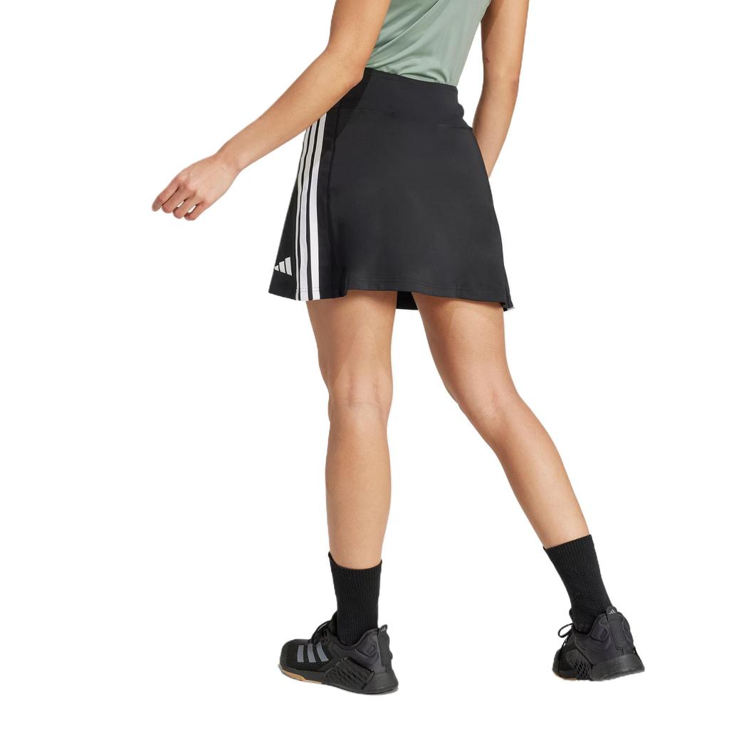 adidas Train Essentials 3-Stripes Workout Skort 'Black / White'