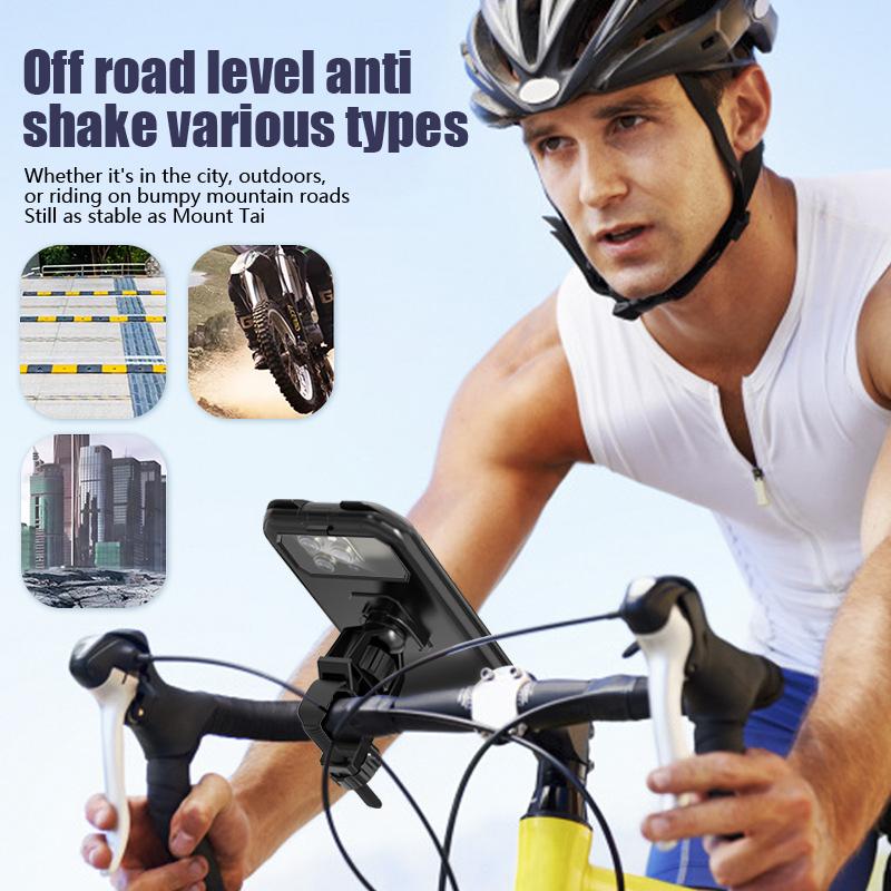 Waterproof Motorcycle Bike Mobile Phone Holder Support Universal Bicycle Gps 360° Swivel Adjustable Motorcycle Cellphone Holder