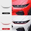 För Ford Mustang GT 2024 2025 Äkta Mjuk Kolfiberklistermärke LHD RHD Bil Strålkastare Ögonbryn Dekorations Tillbehör