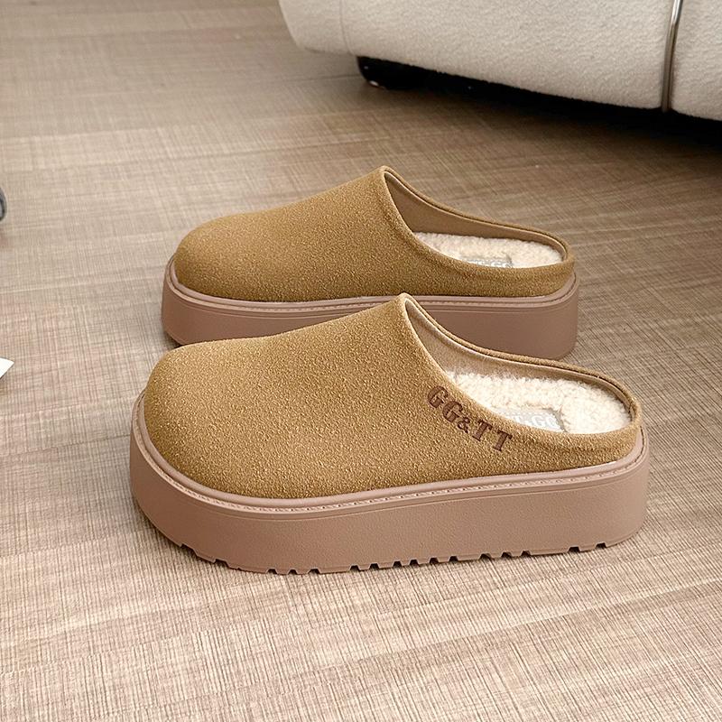 Fashion Nice Winter Women Slippers Ladies Slip on Platform Waterproof Slipper Female Outdoor Nice Shoes Woman Candy Color Shoe