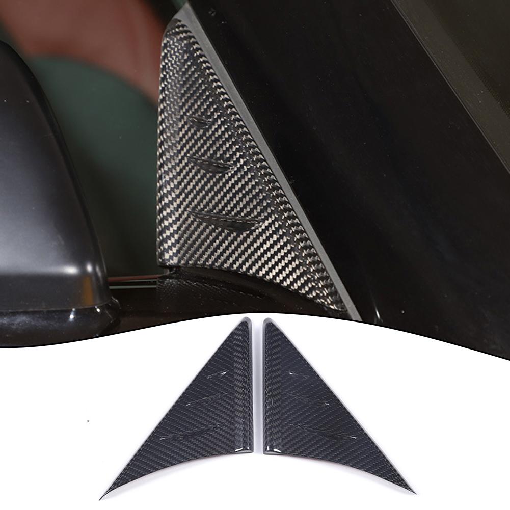 Stylish Real Carbon Fiber Rear View Mirror Apillar Triangle Cover For Supra 1922 Effortless Installation Improved Look